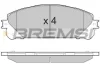 Гальмівні колодки пер. Lexus RX 08-15/Toyota RAV4 12- (advics) BREMSI BP3481 (фото 1)