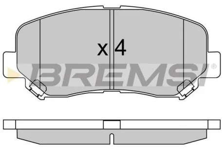 Гальмівні колодки пер. Mazda CX-5 11- Akebono BREMSI BP3535