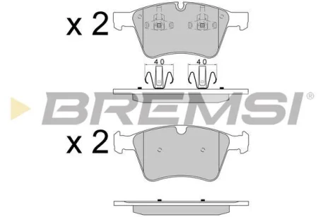Гальмівні колодки пер. MB X164 06- /W164 07-11 (ATE) BREMSI BP3590