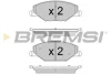 Гальмівні колодки пер. Skoda Fabia II-III 11- /VW Polo 10- (TRW) BREMSI BP3591 (фото 1)