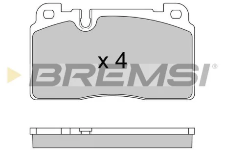 Гальмівні колодки пер. Audi A6/A7/Q5 10- (Brembo) BREMSI BP3592