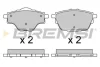 Гальмівні колодки зад. Citroen C4/Peugeot 308 II 13- (Bosch) (106x51,9x16,7) BREMSI BP3625 (фото 1)