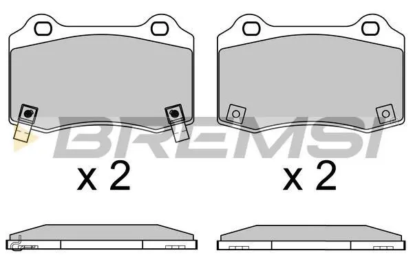 Гальмівні колодки задн. Tesla Model S/X 12- (Brembo) BREMSI BP3649 (фото 1)
