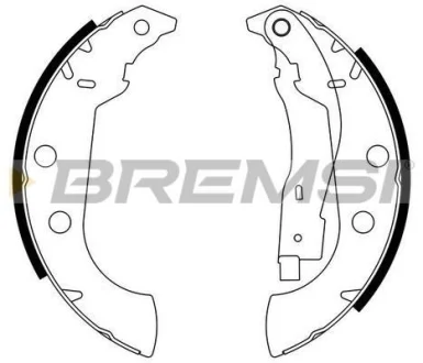 Гальмівні колодки зад. Xsara 97-05/Peugeot 306 93-2 (Bendix) (229х42) BREMSI GF0107