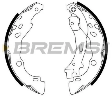 Гальмівні колодки зад. Citroen C2,C3 02- / (Bosch) BREMSI GF0291