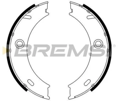 Колодки ручного гальма Sprinter/LT 96-06 (спарка) BREMSI GF0307
