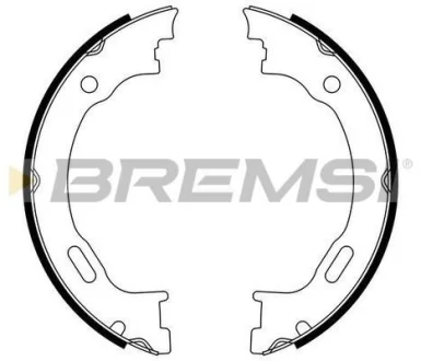 Колодки ручного гальма W163 98-05/ Dodge Charger 11- BREMSI GF0310