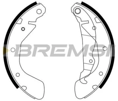 Гальмівні колодки зад. Opel Astra F 91-98/Corsa 82- (GM) BREMSI GF0353