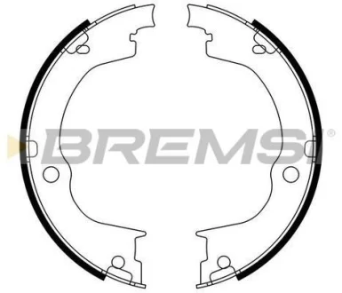 Колодки ручного гальма Opel Antara 06- /Chevrolet Captiva 06- (Akebono) BREMSI GF0360