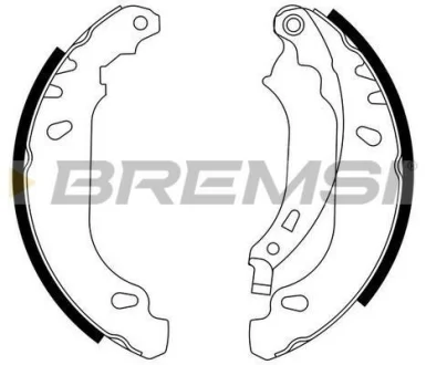 Гальмівні колодки зад. Logan 04-/Clio 98- (BENDIX) BREMSI GF0408