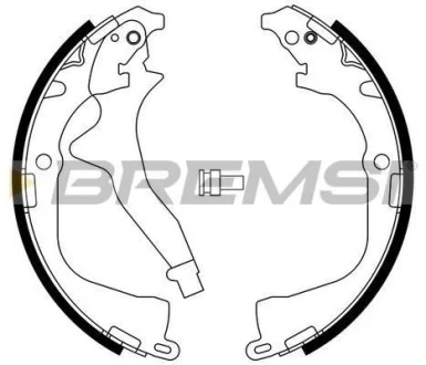 Гальмівні колодки зад. VW Amarok 10- BREMSI GF0561