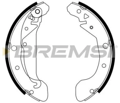 Гальмівні колодки зад. Chevrolet Rezzo 05-/Daewoo Rezzo 00- (TRW) BREMSI GF0632