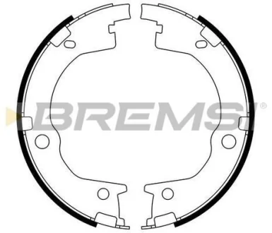 Колодки ручного гальма Hyundai Santa FE I,II 06-12/Kia Sorento 06- BREMSI GF0803
