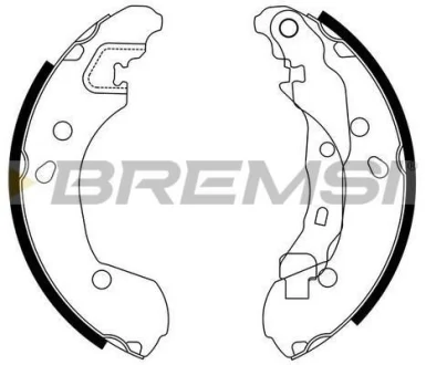 Гальмівні колодки зад. Nissan Micra 03-10/ Note 02-12/ Tiida 07-12 (Lockheed) BREMSI GF0862