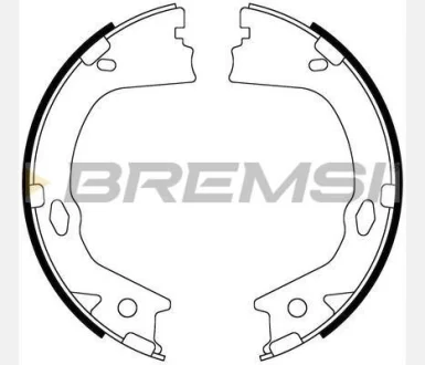 Колодки ручного гальма KIA Optima 10-19 (167x27) (MANDO) BREMSI GF0899