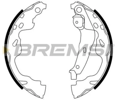 Гальмівні колодки зад. YARIS 1.0-1.5 99-05 (BOSCH) BREMSI GF0961