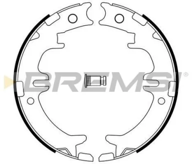 Колодки ручного гальма Lexus RX/IS/GS 93-08, Avensis/Previa/Rav4 90-06 BREMSI GF0964