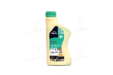 Антифриз GREEN G11 Antifreeze (зелений)) 1kg BREXOL Antf-014