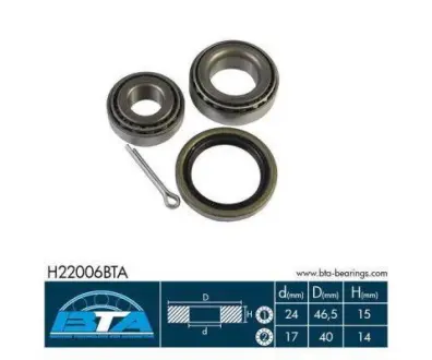 Комплект підшипника колеса BTA H22006BTA