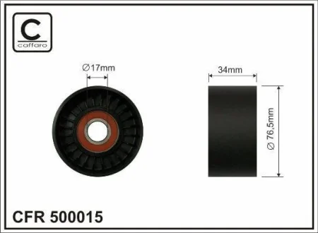 Ролик натяжителя CAFFARO 500015