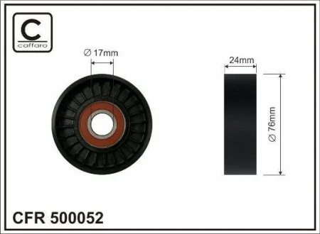 Ролик натяжний CAFFARO 500052