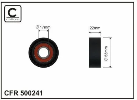 Ролік натягувача CAFFARO 500241