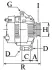 Генератор FORD/PSA Ka/Nemo/Panda/Punto/Strada/Grand Scenic/Musa &quot;1,2-1,9&quot; 99&gt;&gt; =&quot;&quot; CARGO 113718 (фото 2)