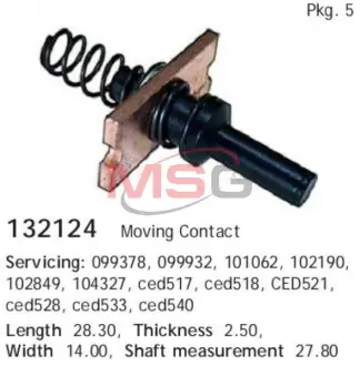 Контакт втягивающего реле RENAULT Megane/Scenic/Clio/Kangoo/Laguna "1,4-1,6" 98>> - кратн. 5 шт ="" CARGO 132124