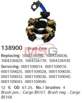 Щіткотримач стартера ="" CARGO 138900