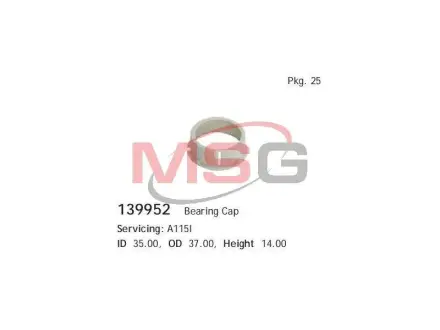 Проставка под подшипник CARGO 139952