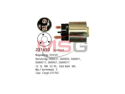 Втягивающее реле ="" CARGO 231610