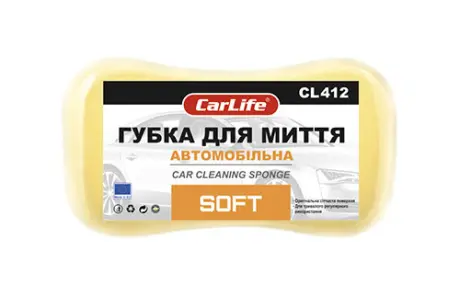 Губка для мойки автомобиля 220*120*60 SOFT CARLIFE CarLife CL412