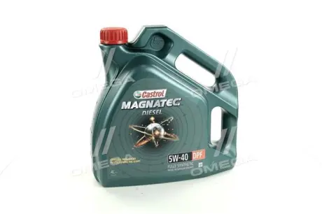 Олива моторна 5W-40 MAGNATEC DIESEL DPF API SN/CF, ACEA C3, GM dexos2, 4л, синт. CASTROL 15C4AA