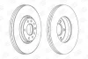Диск тормозной передний (кртано 2) Opel Astra (G,H), Corsa D, Zafira B (CHAMPION 562240CH (фото 1)