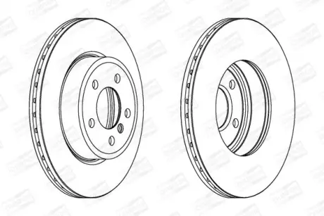 Диск гальмівний передній (кратно 2) Bmw X3 (04-) CHAMPION 562350CH