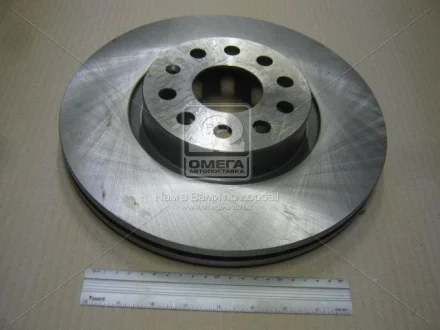 Диск гальмівний передній (кратно 2) Skoda Octavia (II,III,IV), Kodiaq I/ VW Jetta (III,IV), Caddy (III,IV) CHAMPION 562387CH
