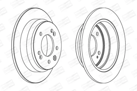 Гальмівний диск зад. i30/i35/CEED/Sportage 06- компл. 2шт CHAMPION 562553CH