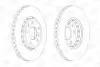 Диск тормозной передний (кртано 2) Renault Megane III, Scenic III, Fluence (10-) CHAMPION 562595CH (фото 1)