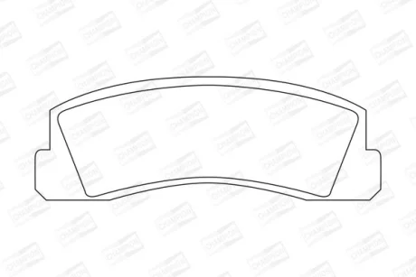 Гальмівні колодки пер. Niva (76-21) CHAMPION 571265CH