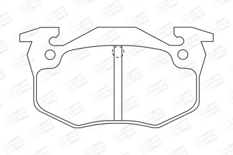 Гальмівні колодки зад. Peugeot 206 99-/Renault Megane I 96-03 CHAMPION 571334CH
