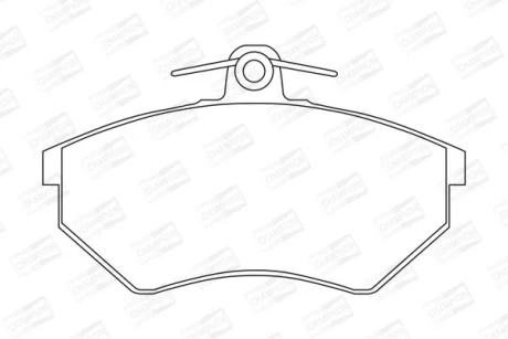 Колодки тормозные дисковые передние Chery Amulet (03-10)/ VW Caddy II CHAMPION 571357CH
