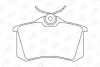 Колодки гальмівні дискові задні Audi A4 (B6,B7)/ VW Polo III, Golf IV CHAMPION 571361CH (фото 1)