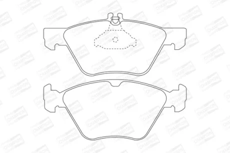 Колодки тормозные дисковые передние MB E-Class (W210), S-Class (W220) CHAMPION 571876CH
