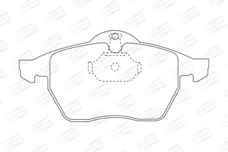 Гальмівні колодки пер. Vectra B 95-03 (ATE) CHAMPION 571920CH