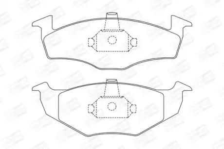 Колодки гальмівні дискові передні Skoda Fabia (I,II)/ VW Polo (III,IV) CHAMPION 571923CH