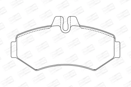 Колодки тормозные дисковые задние MB Sprinter (95-06), (13-)/ VW LT II (CHAMPION 571950CH