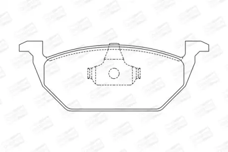 Колодки гальмівні дискові передні AUDI A3 SEAT Leon SKODA Fabia, Octavia VW Beetle, Bora, Golf (4) CHAMPION 571985CH