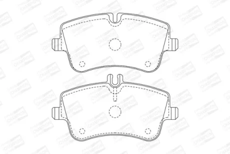 Колодки тормозные дисковые передние MB C-Class (W203), CLK (C209) CHA CHAMPION 571986CH