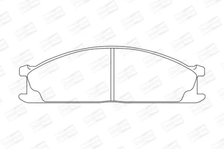 Колодки гальмівні дискові передні Nissan Navara (98-), NP300 Pickup (08-), Terrano (I,II) CHAMPION 572373CH