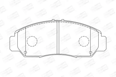 Колодки гальмівні дискові передні HONDA ACCORD VII (CM) 02-08, CIVIC IX Saloon (FB) 11- CHAMPION 572449CH